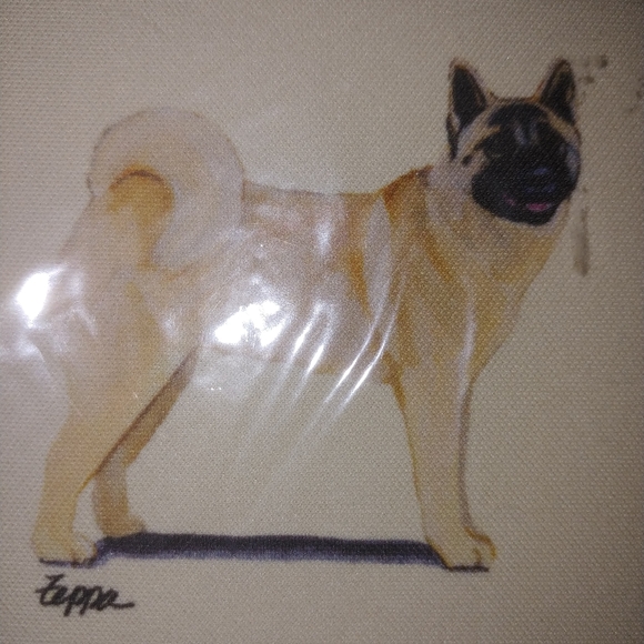 Set of 4 Coasters - Akita Picture - NWOT - Picture 2 of 5